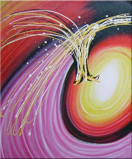 Colorful Vortex Abstract Oil painting - 2 Canvas Set 2-canvas-set,nonobjective decorative  24 x 40 inches