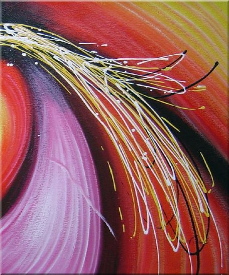 Colorful Vortex Abstract Oil painting - 2 Canvas Set 2-canvas-set,nonobjective decorative  24 x 40 inches