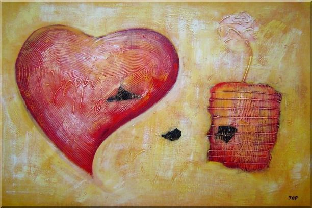 Love Brings Happy and Joys - 2 Canvas Set 2-canvas-set,nonobjective decorative  24 x 72 inches