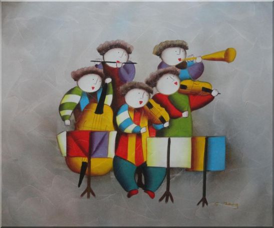 Musical Band Oil Painting Portraits Musician Modern 20 x 24 Inches
