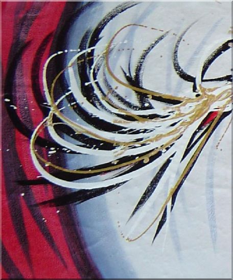 Vortexing Phoenix - 3 Canvas Set 3-canvas-set,nonobjective decorative  24 x 60 inches