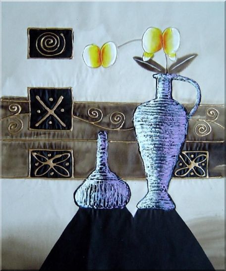 Flowers in Vases  - 3 Canvas Set 3-canvas-set,still-life,flower decorative  24 x 60 inches