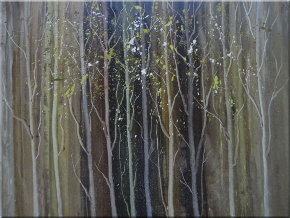 Tree Branches in Modern Background Oil Painting Landscape Decorative 30 x 40 Inches