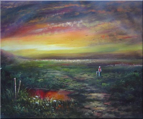 Walk In the Wild Oil Painting Landscape Classic 20 x 24 Inches