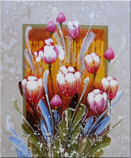Decorative Colorful Tulips Oil Painting Flower  24 x 20 Inches