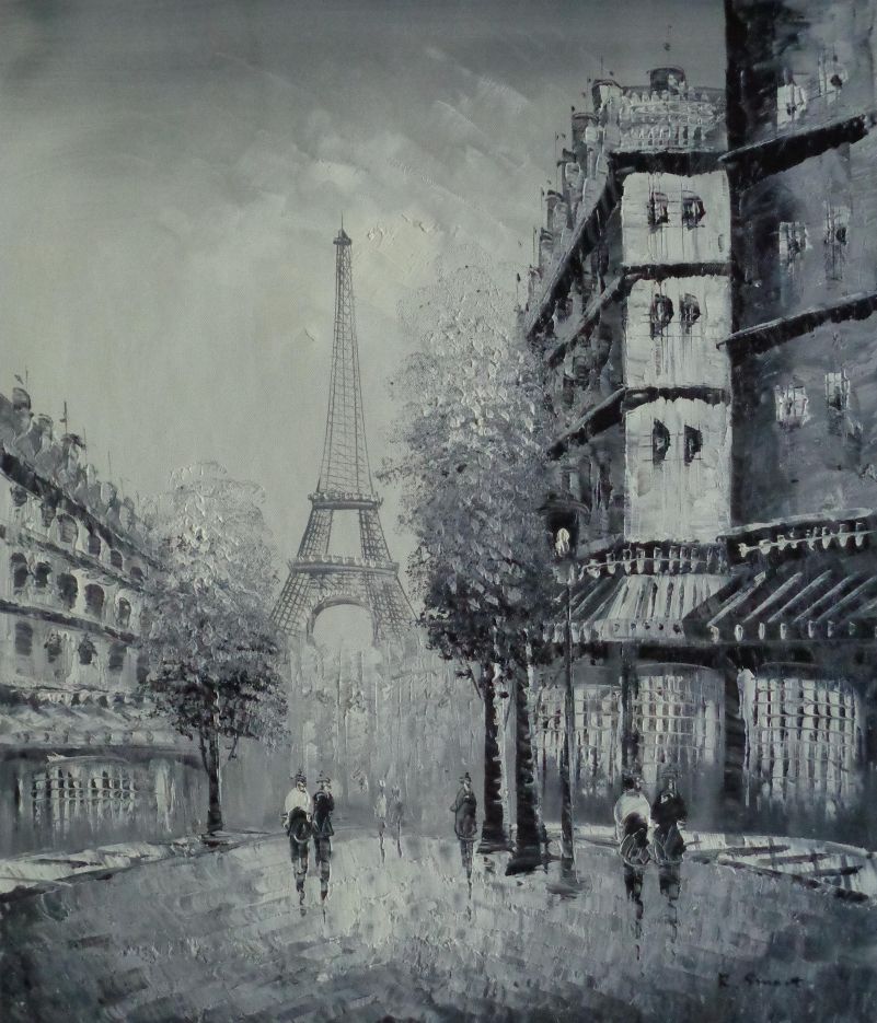 Another Look At Paris, Intoxicated Again Oil Painting Cityscape France ...