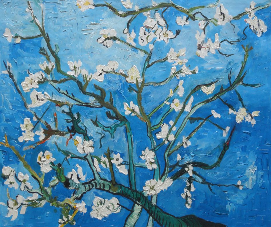 Branches of Almond Tree in Blossom, Van Gogh Reproduction Oil Painting