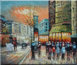 Paris Street Scene 1890 Oil Painting Cityscape France Impressionism 20 x 24 inches