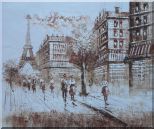 Remembering Paris Oil Painting Cityscape France Impressionism 20 x 24 inches