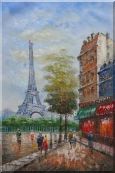 Dreaming of Paris Oil Painting Cityscape France Impressionism 36 x 24 inches