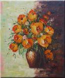 Blooming Roses Bouquet Oil Painting Flower Still Life Impressionism 24 x 20 inches