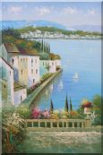 Mediterranean Memory Oil Painting Naturalism 36 x 24 inches