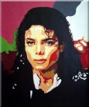 King of Pop Michael Jackson Oil Painting Portraits Celebrity America Musician Art 24 x 20 inches