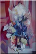 Elegant Bouquet in Pink Background Oil Painting Still Life Flower Impressionism 36 x 24 inches