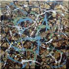 Modern Oil Painting Landscape Tree 30 x 30 inches