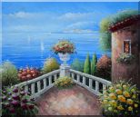 Mediterranean Flower Corner Oil Painting Naturalism 20 x 24 inches